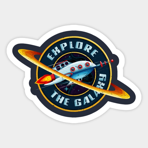 Spaceship Sticker by Screenager